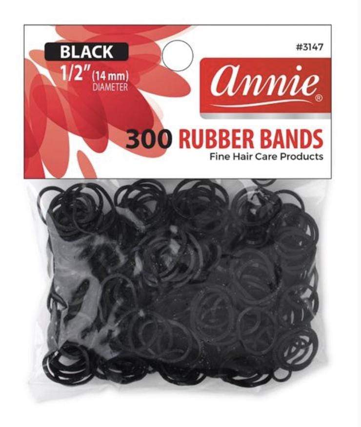 Coco'pie Curls Black Rubber Bands (300)