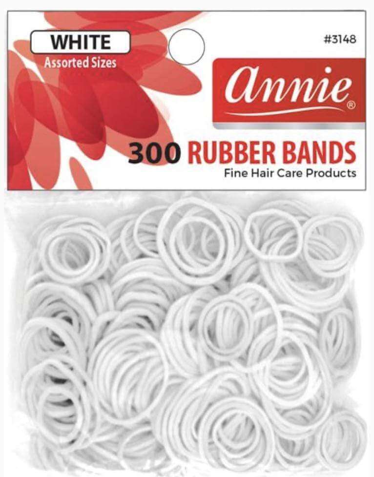 White Rubber Bands (300)