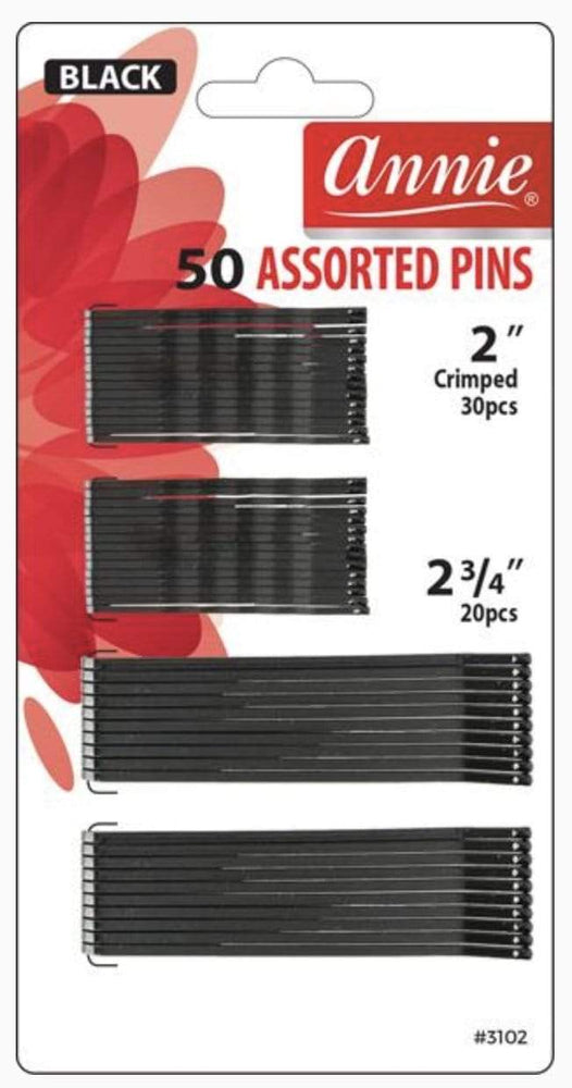 Annie (50) pc Black Assorted Bobby Pins