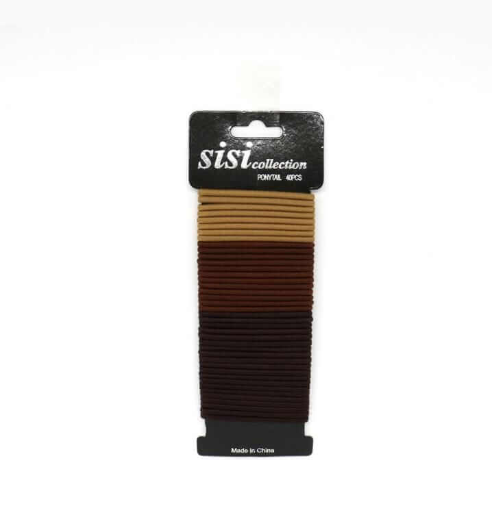 Shades of Brown Hair Elastics/Hair Bands