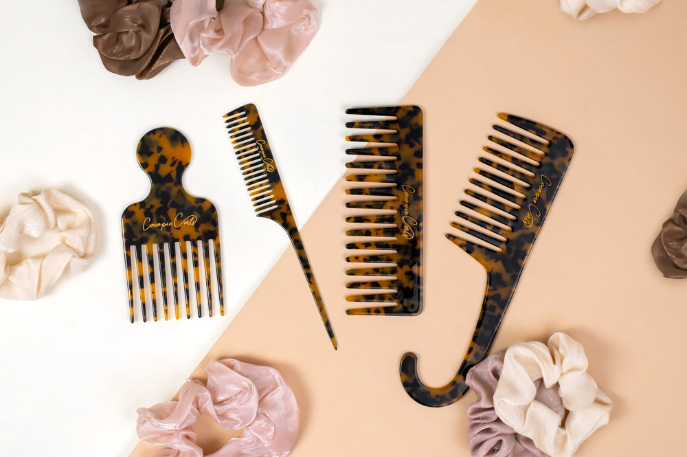 
                
                    Load image into Gallery viewer, Coco’pie Curls Natural Hair Combs Cheetah Bundle
                
            