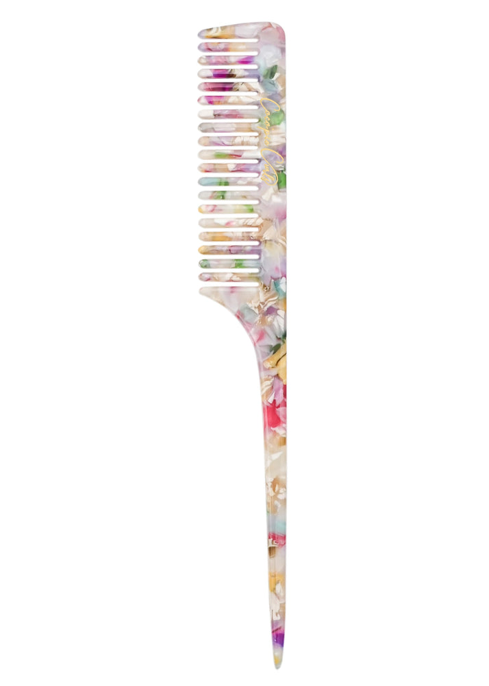 Natural Hair Tail-Comb Floral